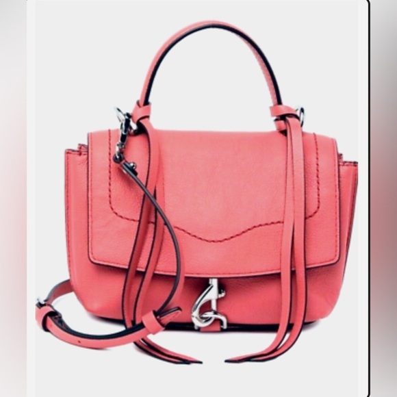 Rebecca Minkoff Stella Mini Satchel in Grapefruit NWT - Picture 1 of 11